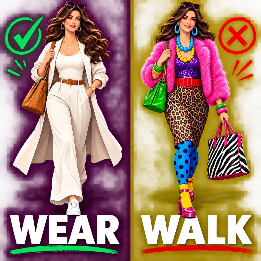 WearOrWalk app icon showing a coordinated look with a check and a mismatched look with an X